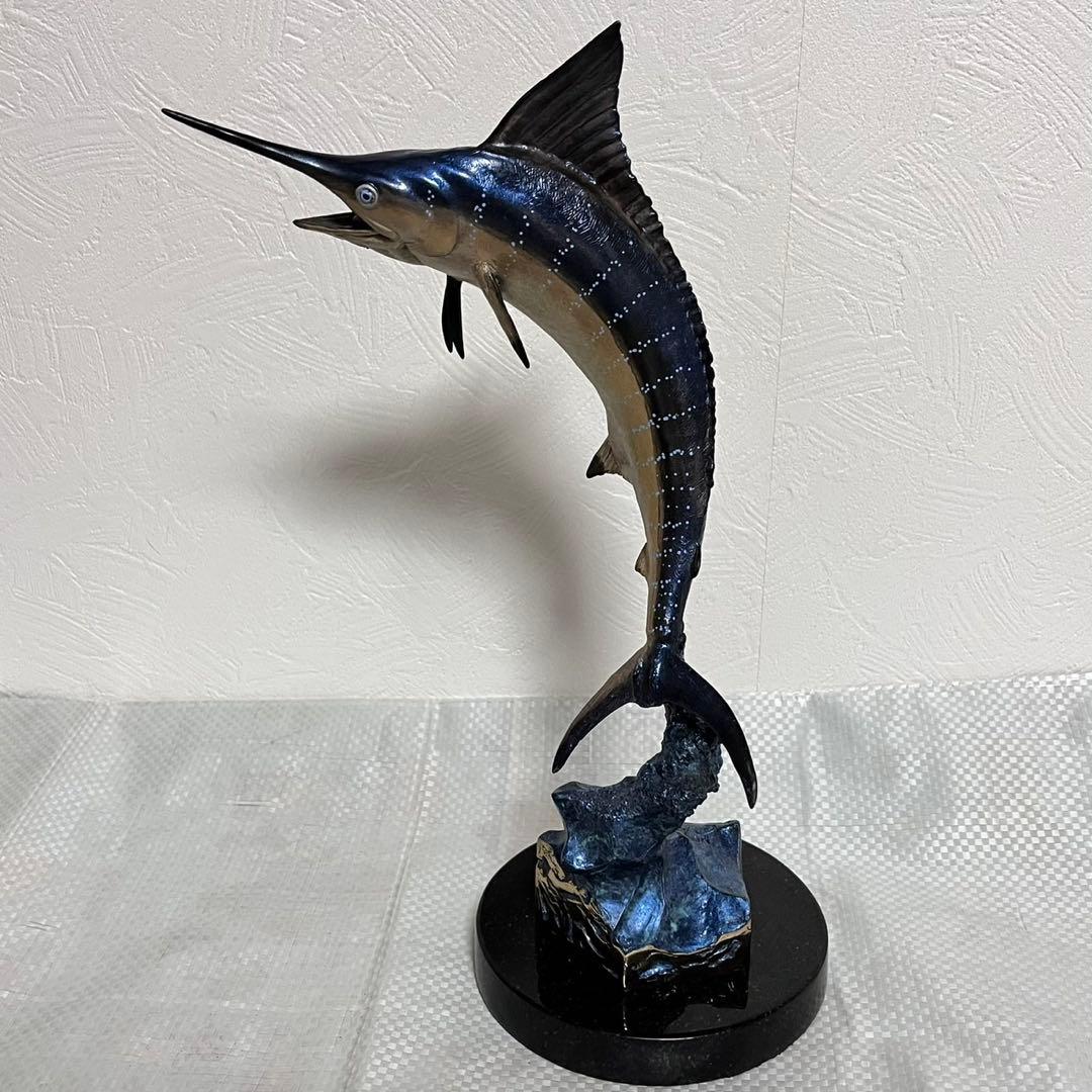 ワイランド Wyland 1995年制作　ブロンズ彫刻　カジキマグロ