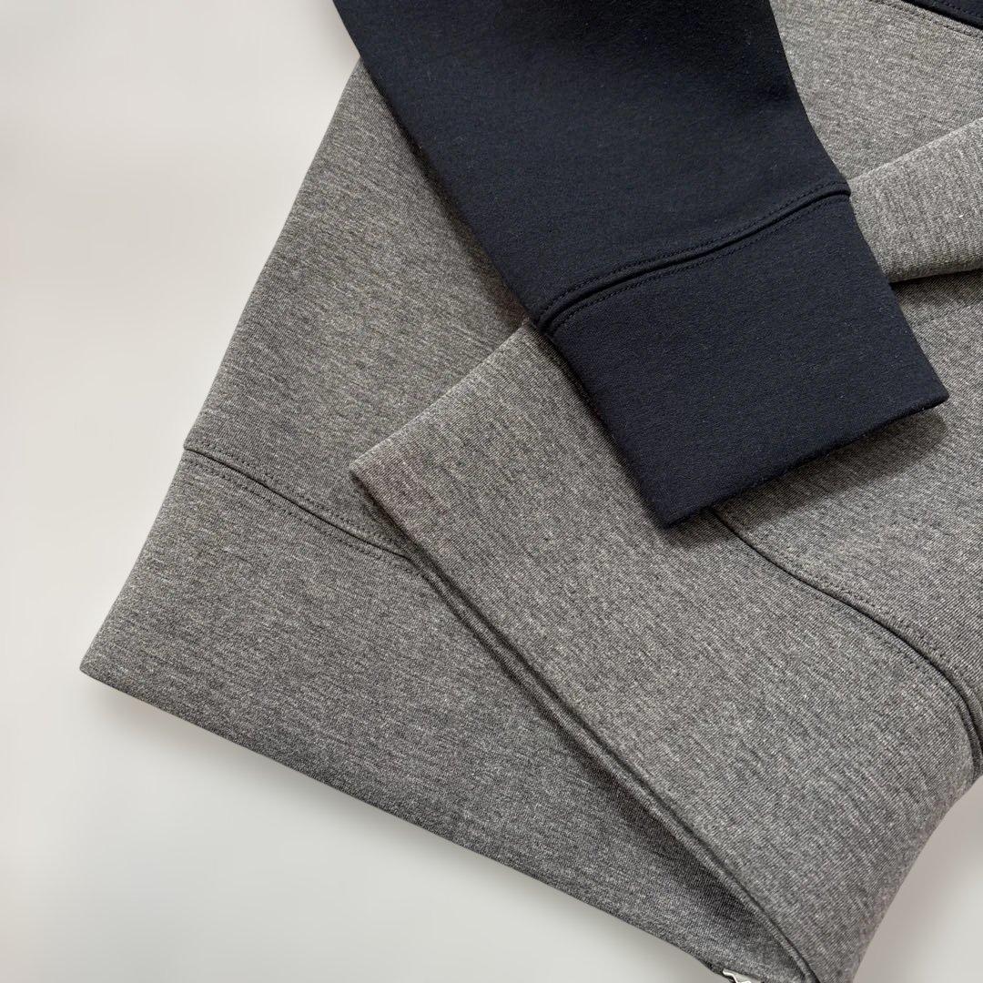 ZOY ゾーイ ダブルジップジャージ パンツ上下セット ネイビー✖️グレー