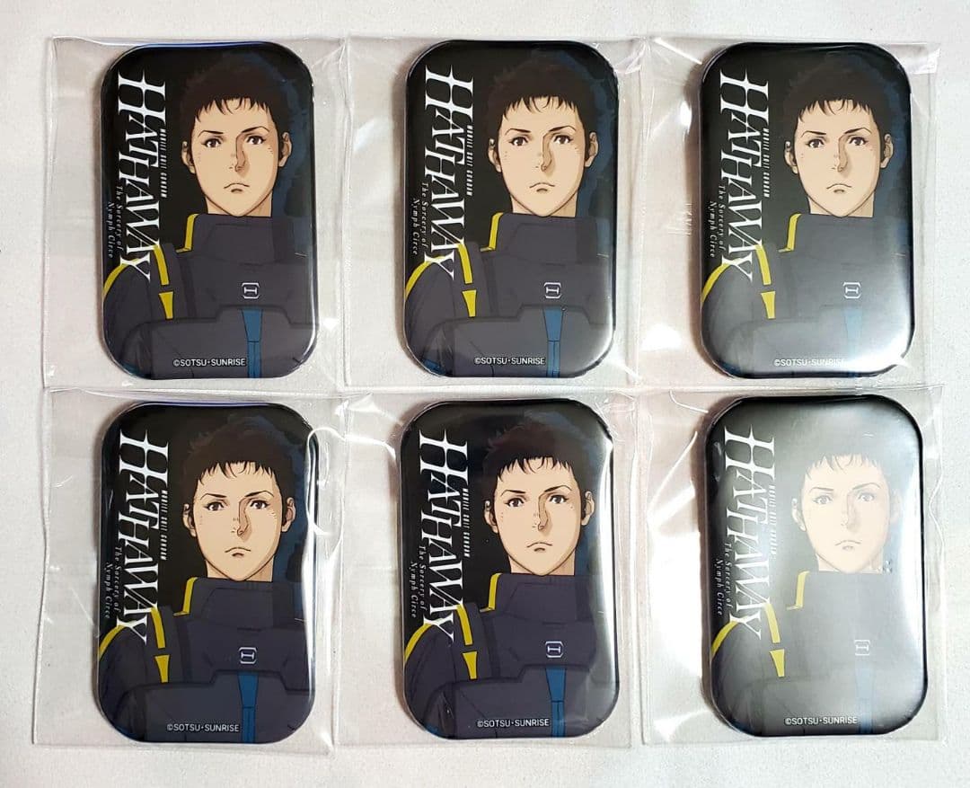 閃光のハサウェイ 公式ショップ スクエア缶バッジ ハサウェイ・ノア 6点セット