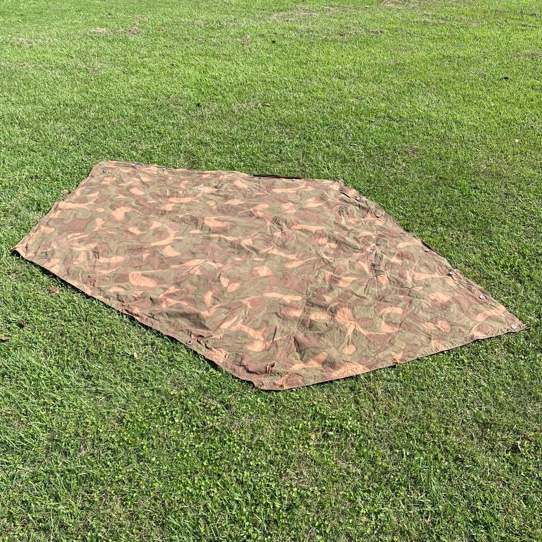 ハンガリー軍　軍幕　ポンチョ　１枚①　 迷彩　ハリケーンカモ　ミリタリー