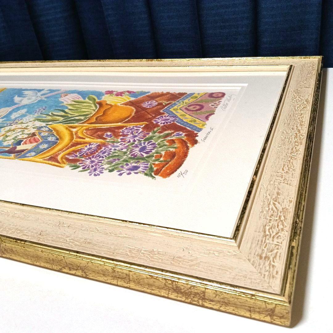 希少 キャシー ホワイティング 額装 直筆サイン・エディション有 大判版画