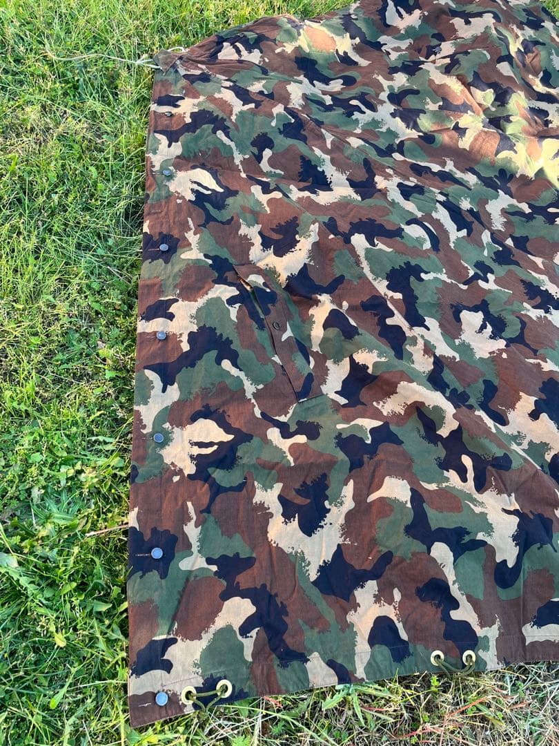 [C] ハンガリー軍幕　M90カモ 軍幕　ポンチョテント　1枚