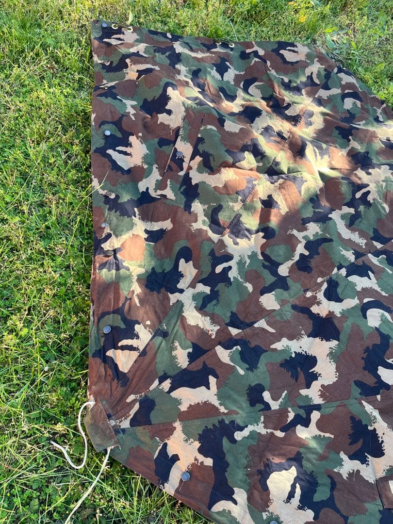 [C] ハンガリー軍幕　M90カモ 軍幕　ポンチョテント　1枚