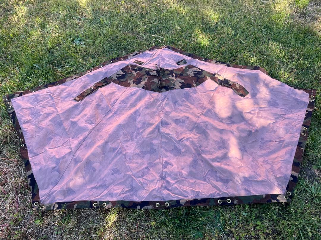 [C] ハンガリー軍幕　M90カモ 軍幕　ポンチョテント　1枚