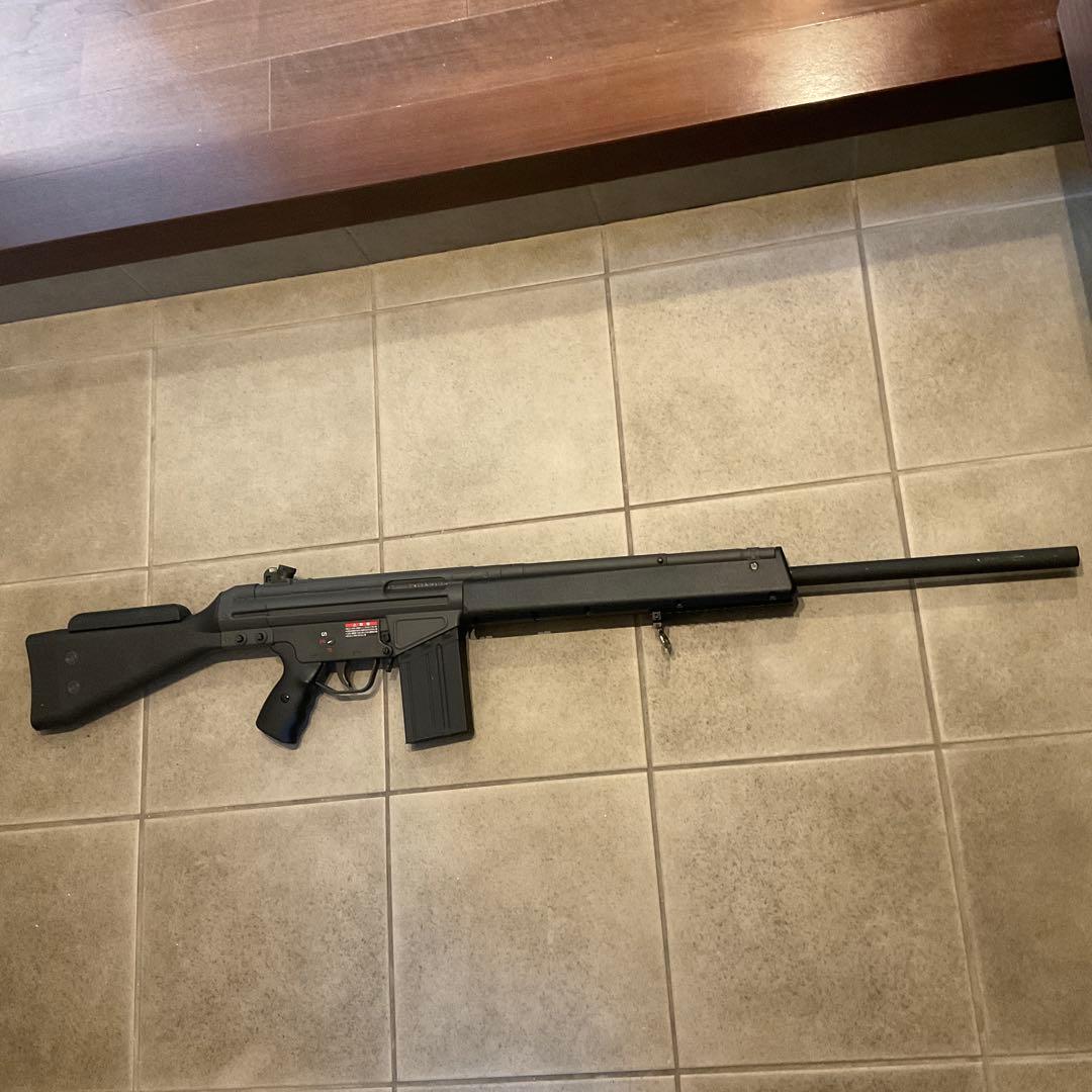 88m/s東京マルイ純正電動ガンG3SG1スナイプサイレンサーメンテ済