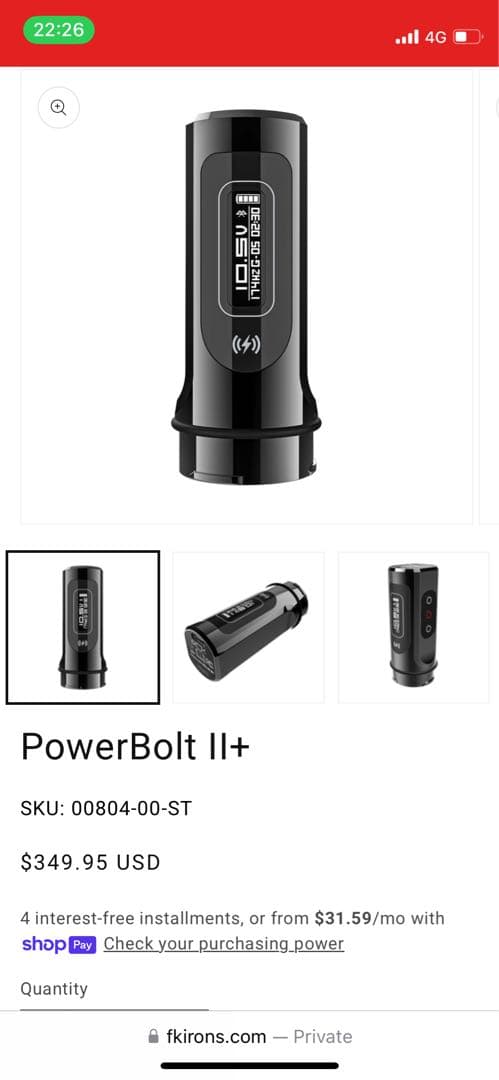 FK irons flux max 4.0ストローク （本体）