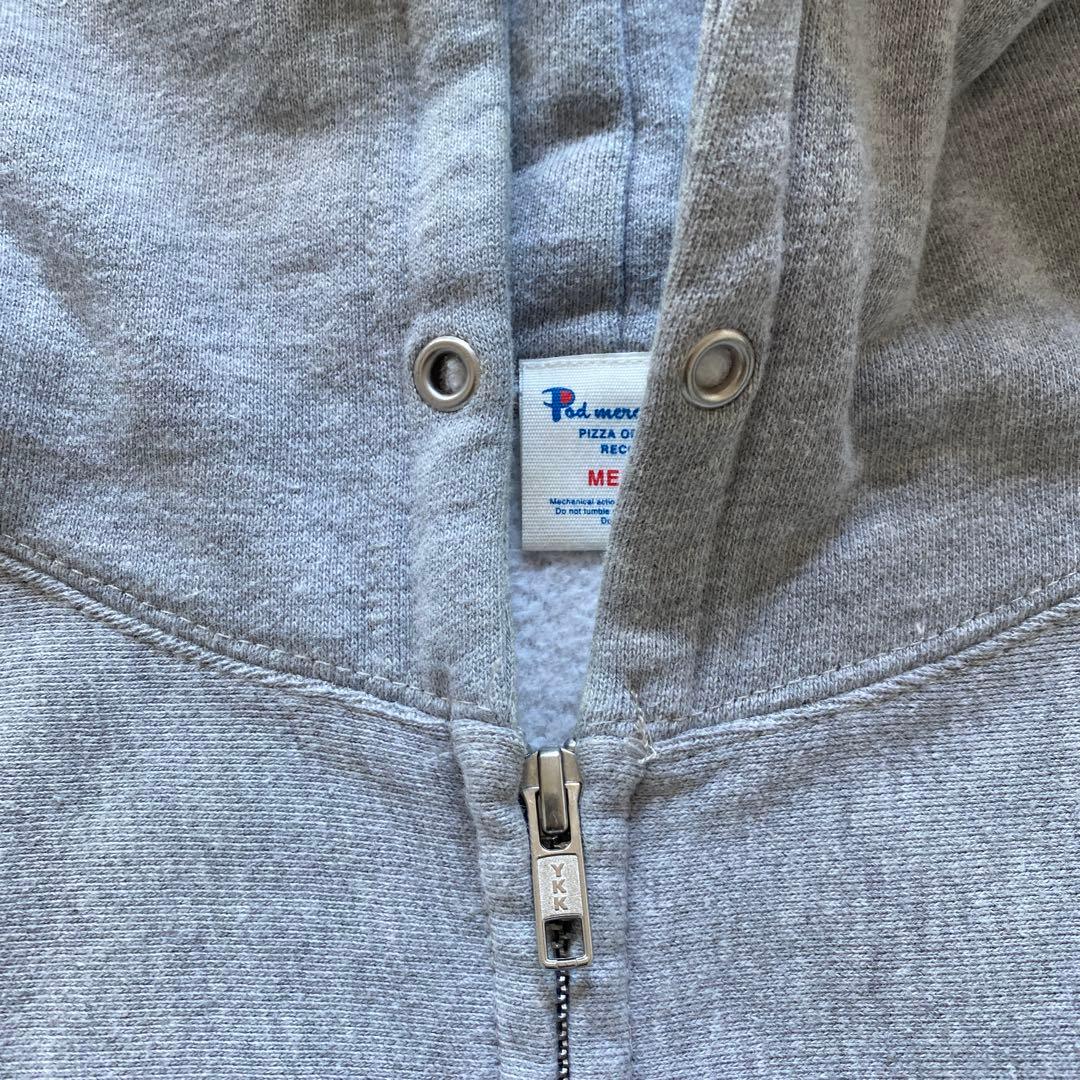 ★未使用！PIZZA OF DEATH ジップアップフーディ　グレー　M★