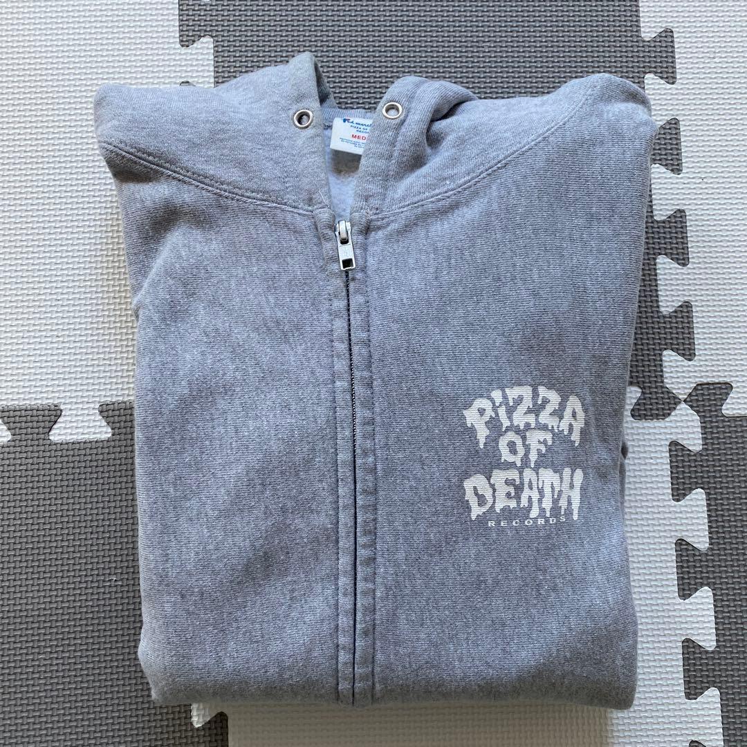 ★未使用！PIZZA OF DEATH ジップアップフーディ　グレー　M★