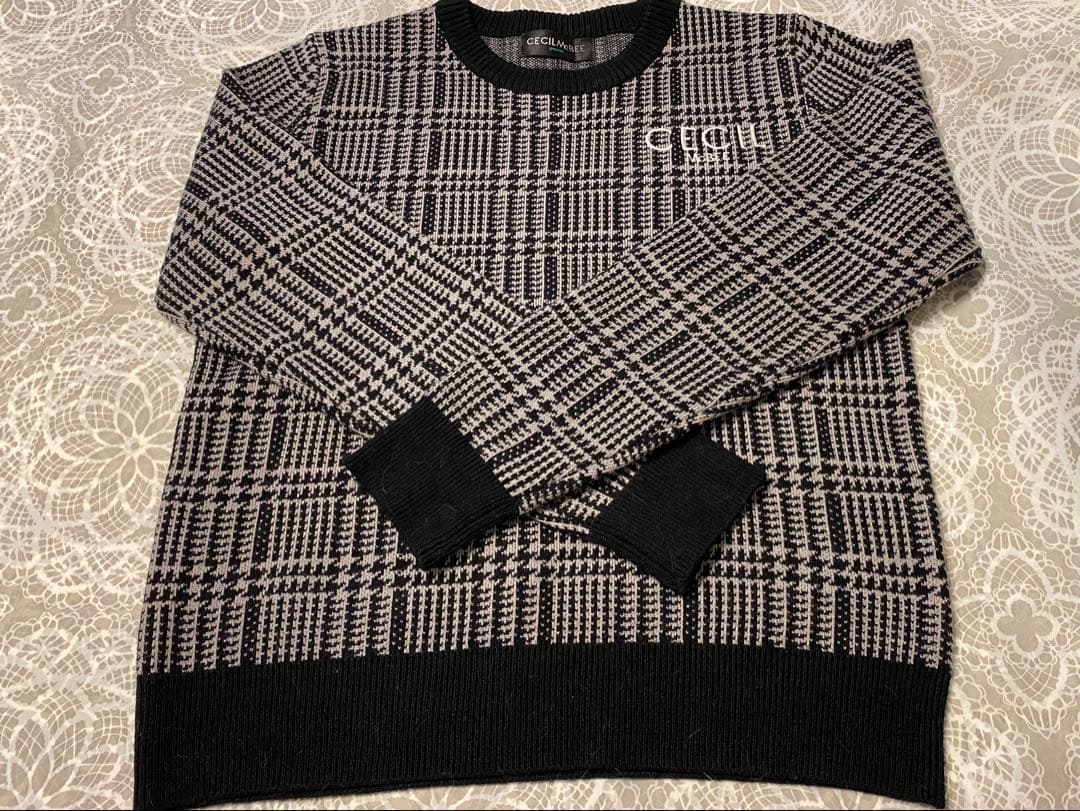 セシルマクビー　チェック柄 レディースゴルフウェアセット