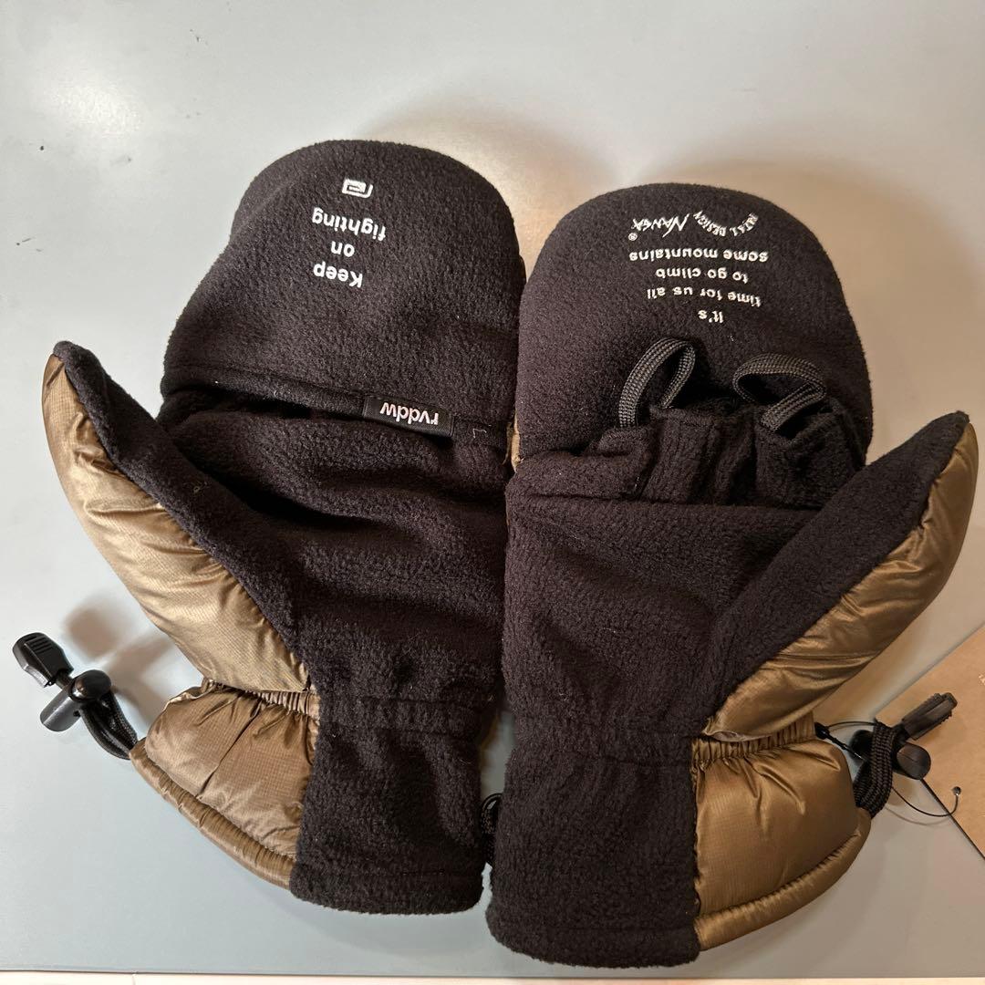 ネイタルデザインx NANGA 新品未使用品 ダウングローブ　オリーブグリーン