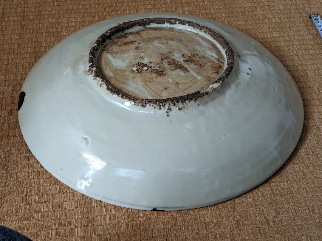 ♦中国陶磁 猿草花文 呉州手 染付大皿 明時代末 漳州窯 青花磁器 古美術骨董品