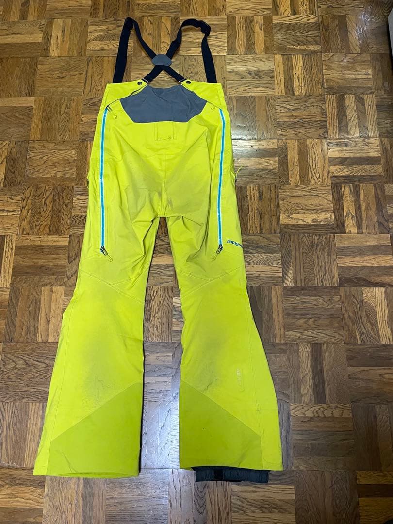patagonia スキー、スノーボードパウダーパンツ XS イエロー