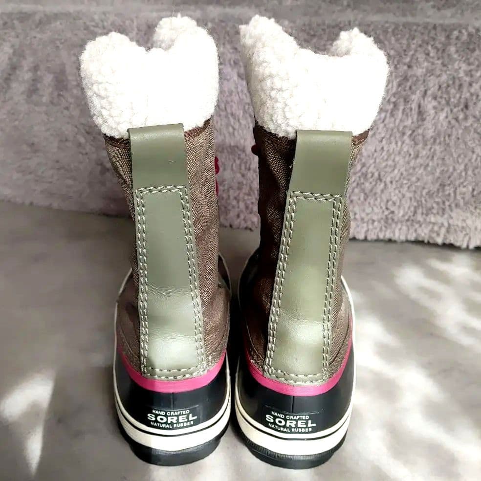 美品★SOREL ソレル ウィンターブーツ ブラウン/ピンク スノーブーツ 25