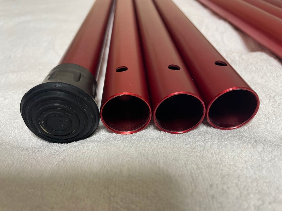 ※81　おまけ付【中古品】ウイングポールレッド280×2本／スノーピーク