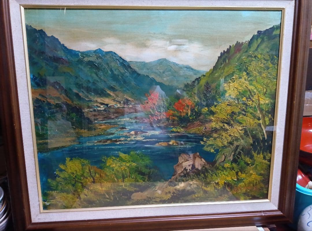 羽沢清水のF12号油彩が逸品です