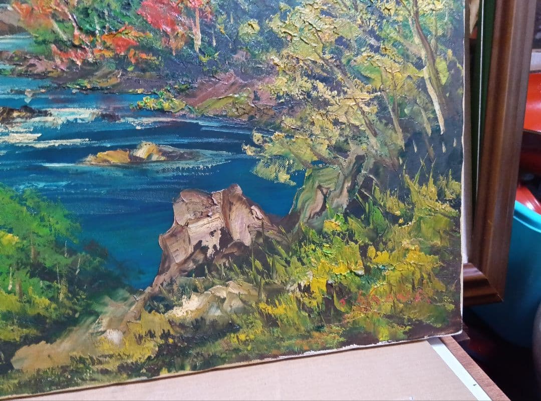 羽沢清水のF12号油彩が逸品です