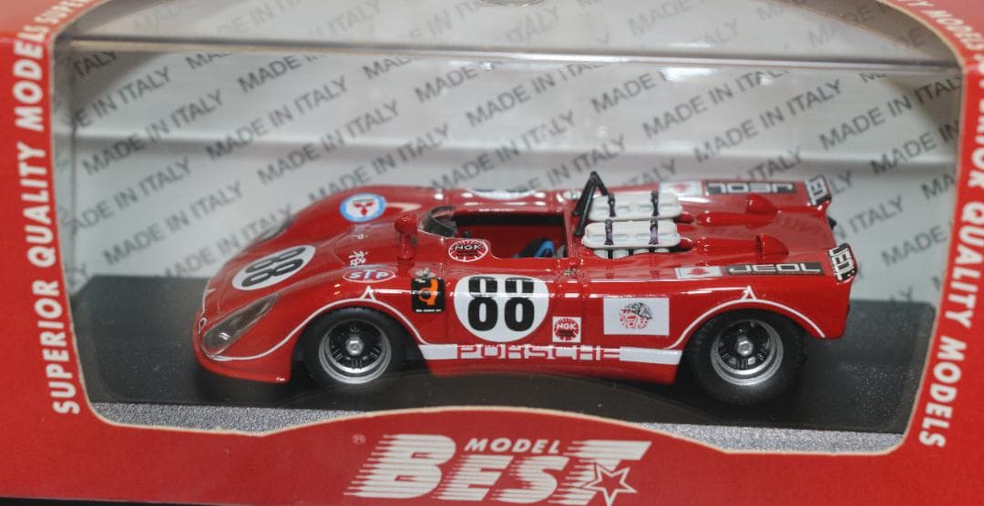 ベストモデル（伊）製1/43　ポルシェ９０８Ⅱ　風戸裕１９７１年富士マスターズ