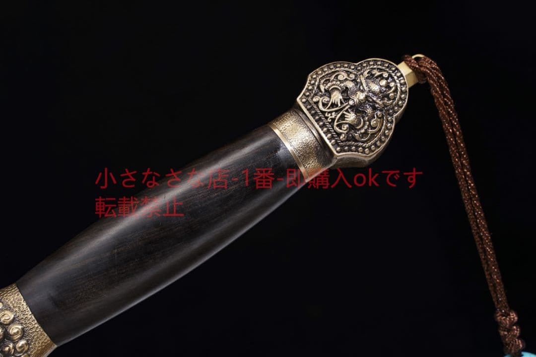 小永楽剣瓦面百錬模様鋼  古兵器 武具 刀装具 日本刀 模造刀 居合刀