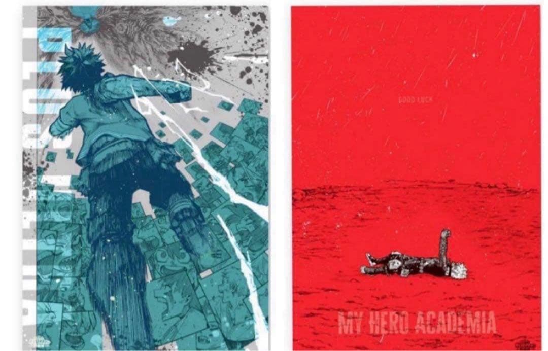 ヒロアカ 原画展 ポスター　3枚セット