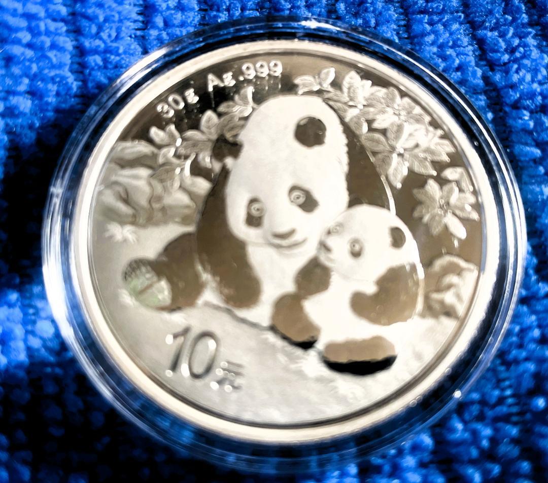 2024 (新品未使用) 中国 パンダ銀貨 30g10元 (カプセル入) 152