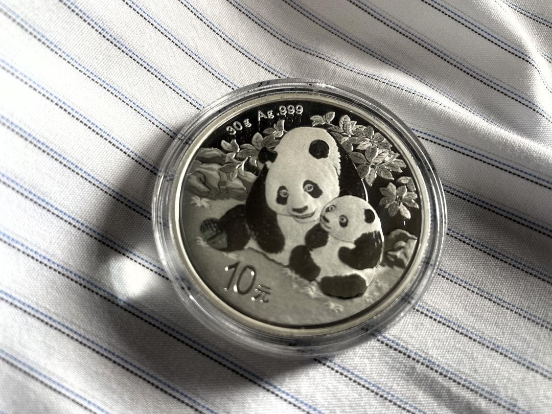 2024 (新品未使用) 中国 パンダ銀貨 30g10元 (カプセル入) 152