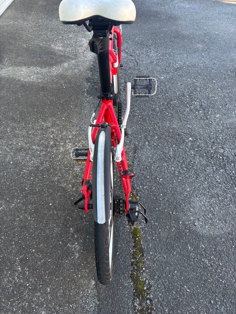 Ferrari 折りたたみ自転車 アルミフレームレッド
