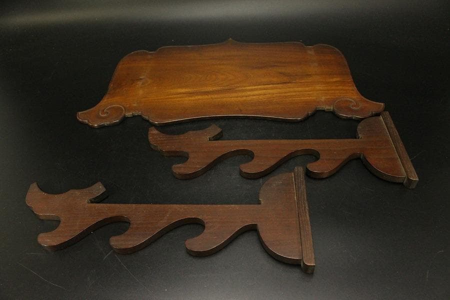 武具甲冑 刀掛 遠州 桑 時代物(A891)