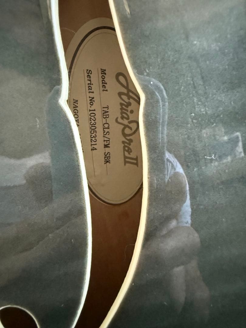 AriaProII セミアコベースTAB-Classic/FM SBK 美品