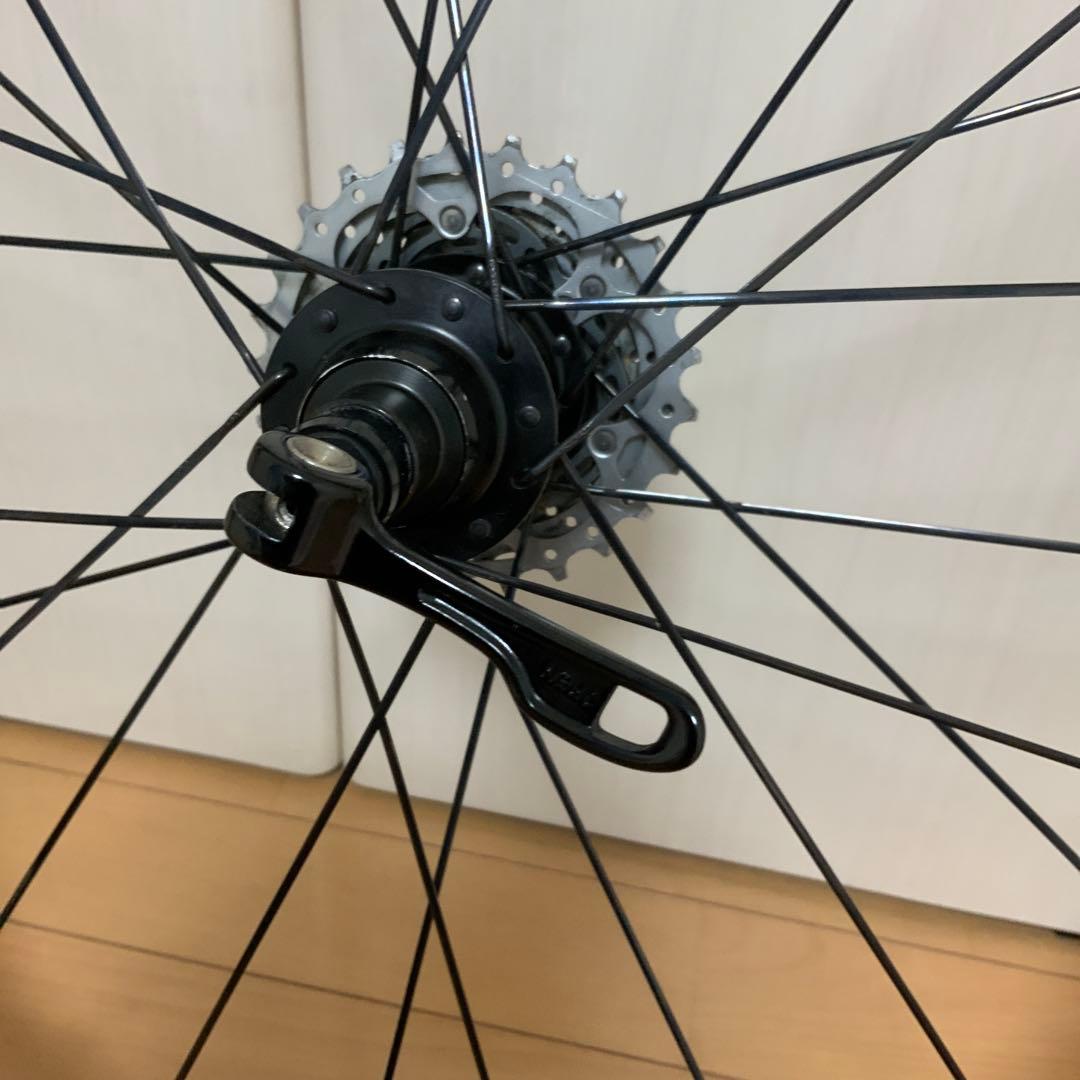 FF 完組ホイール 前後セット700C ブラック/レッド 即購入 超超特別価格