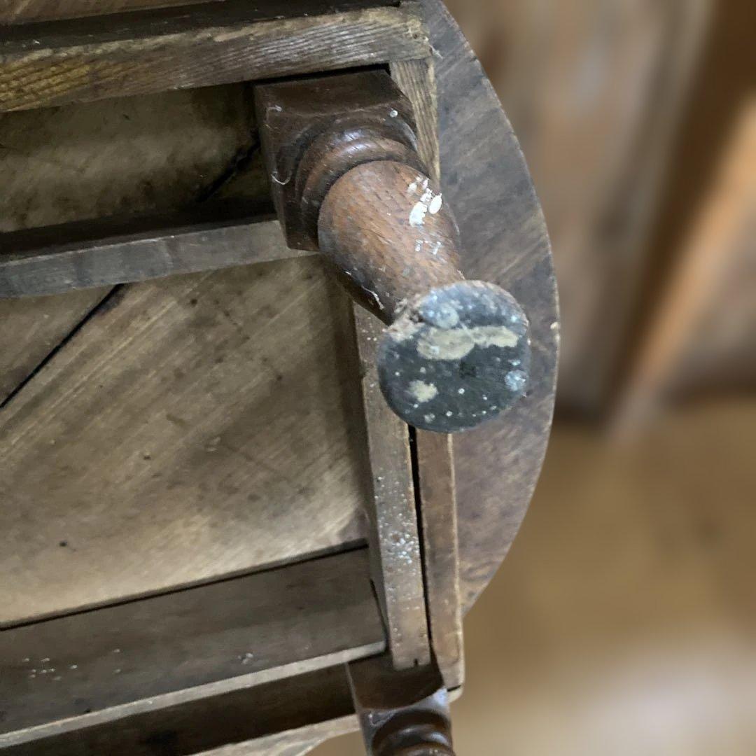 木製円形座卓 脚付き