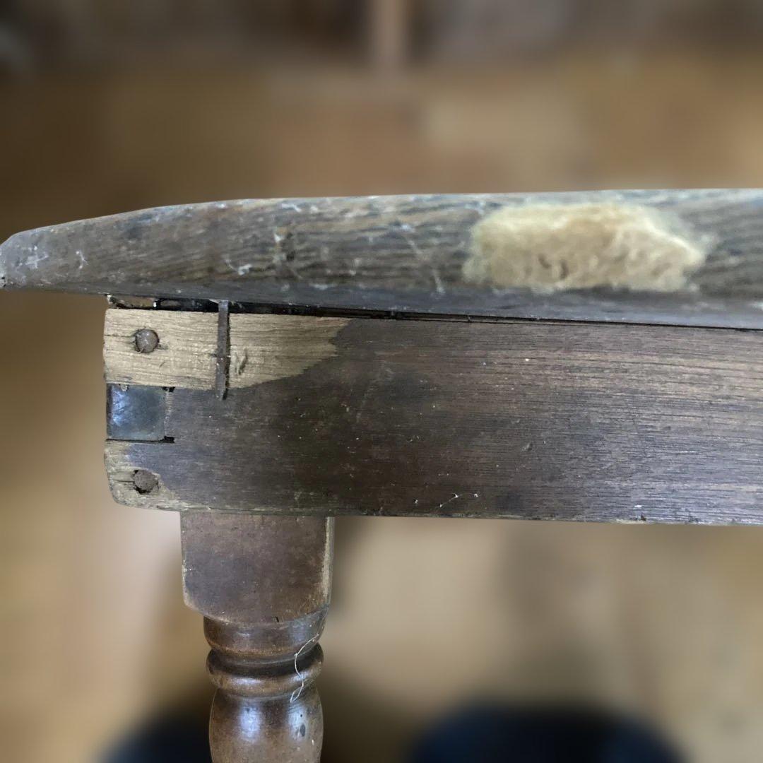 木製円形座卓 脚付き