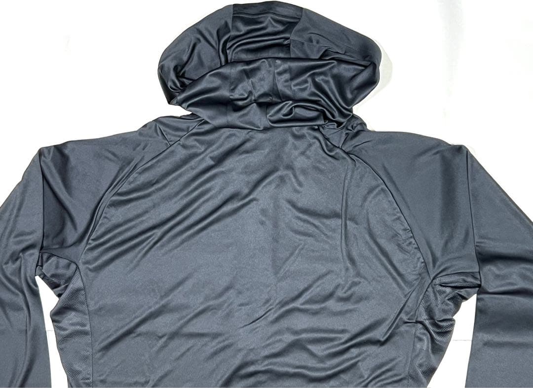 【ミズノプロ】フルZIPフーディ(薄手) ブラック XO 12JECK75