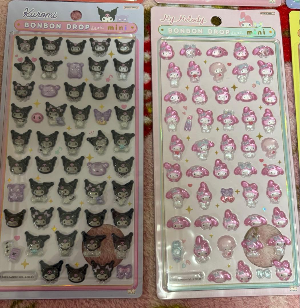サンリオ　ボンボンドロップシールミニ　miniコンプリートセット