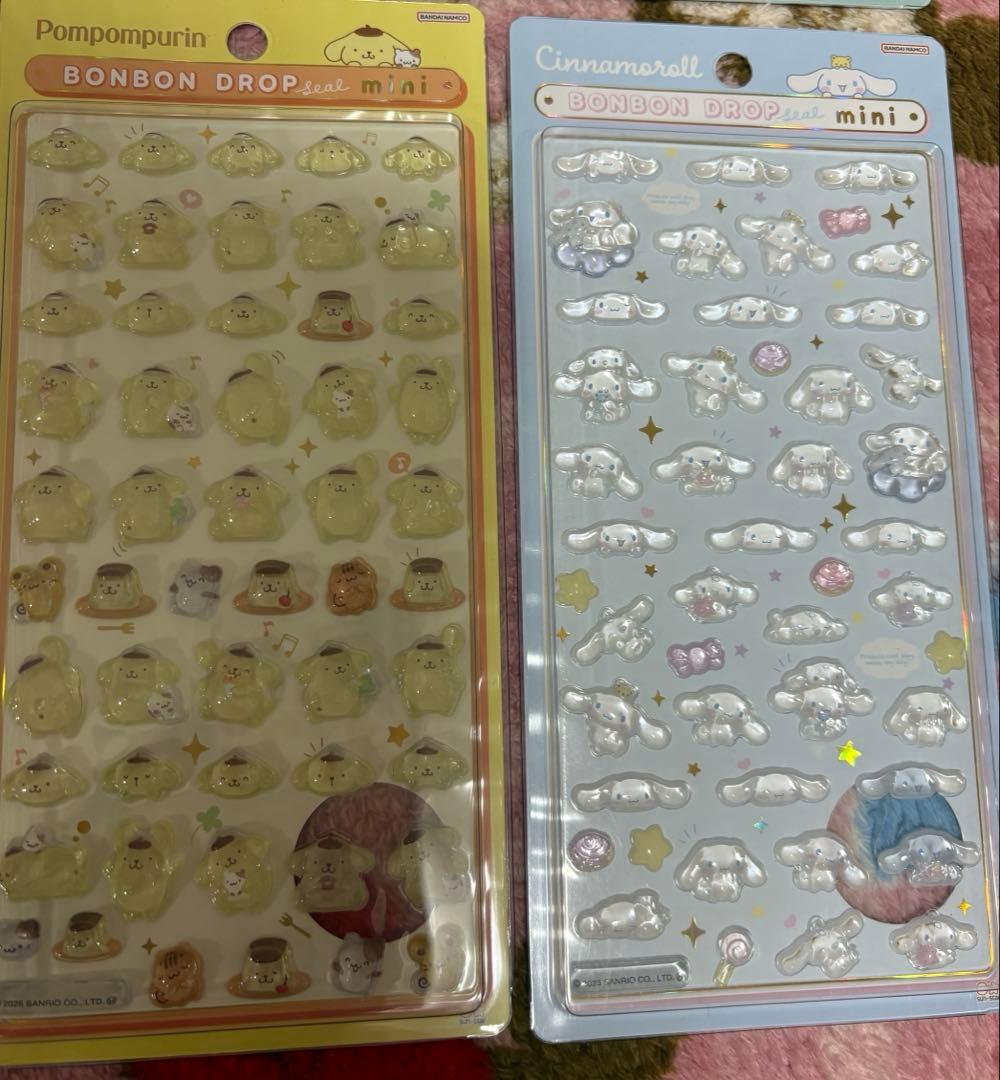 サンリオ　ボンボンドロップシールミニ　miniコンプリートセット