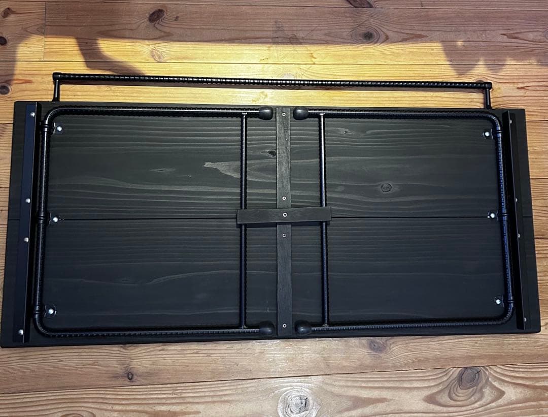 No.547 アイアンローテーブル オルテガテーブル　ネイティブ柄