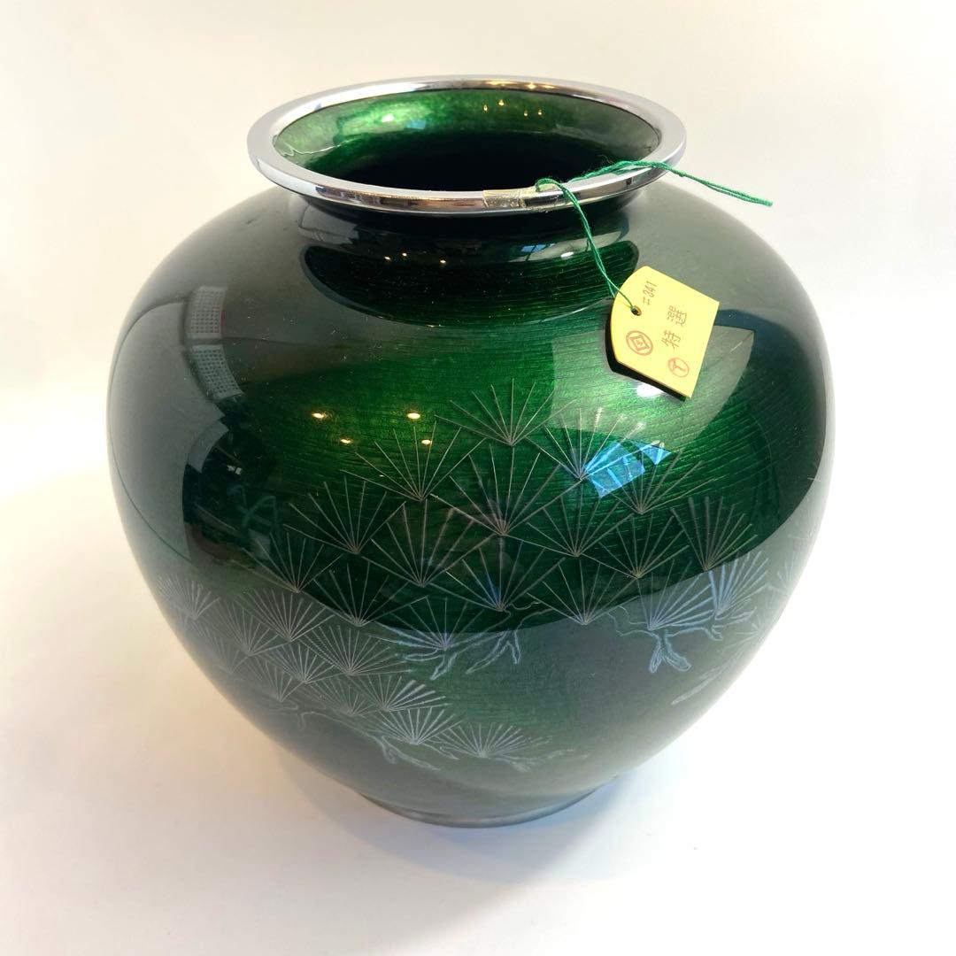 安藤七宝店造 七宝花瓶 壺 花瓶 置物