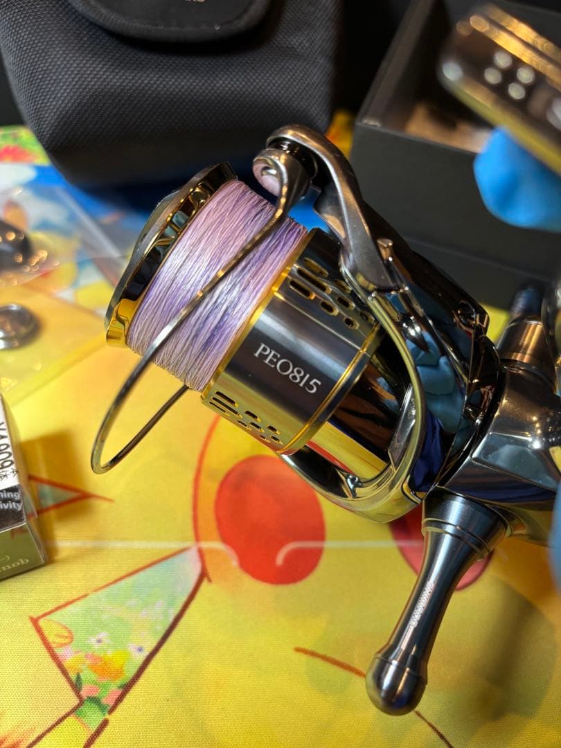 シマノ18 ステラ 2500S 夢屋スプールPE0815 LIVRE ノブ