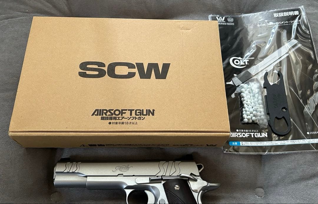 【WA】KIMBER SIS CUSTUM オールシルバー【ロス市警モデル】