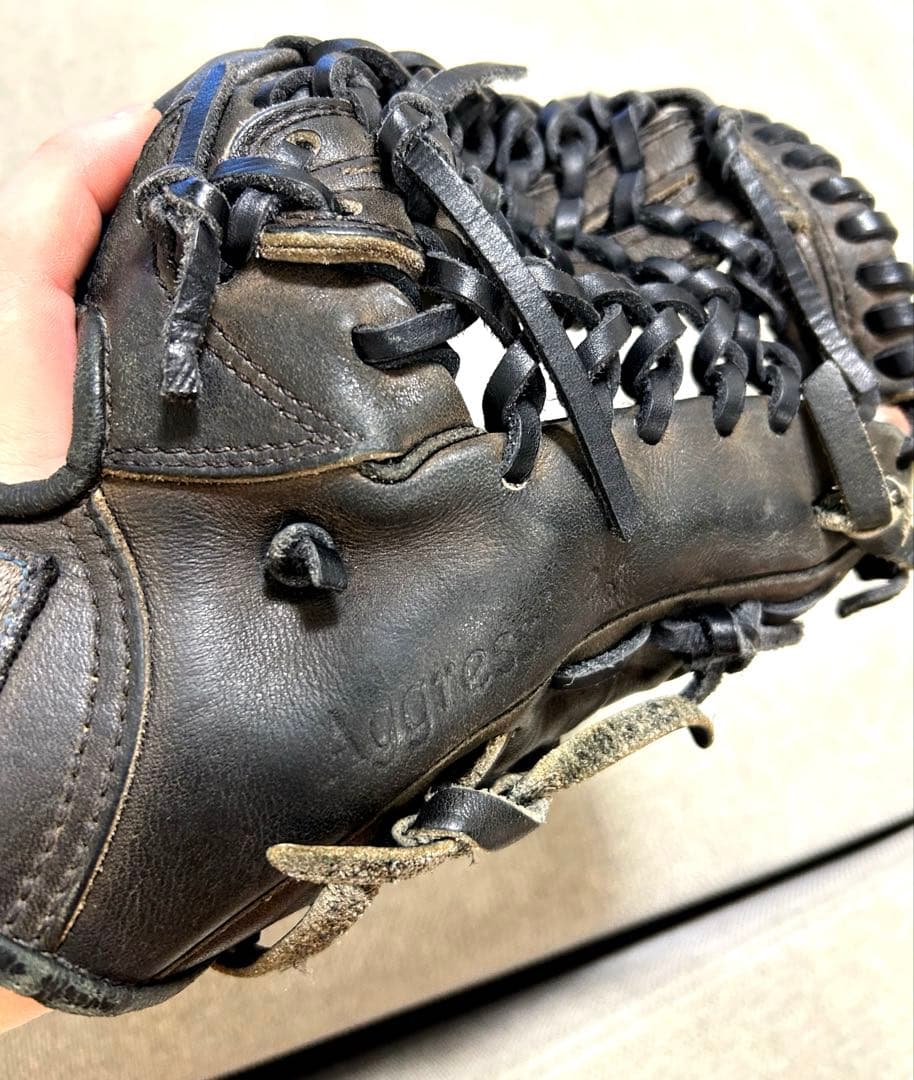 久保田スラッガー　軟式　オールラウンド用グラブ　黒色