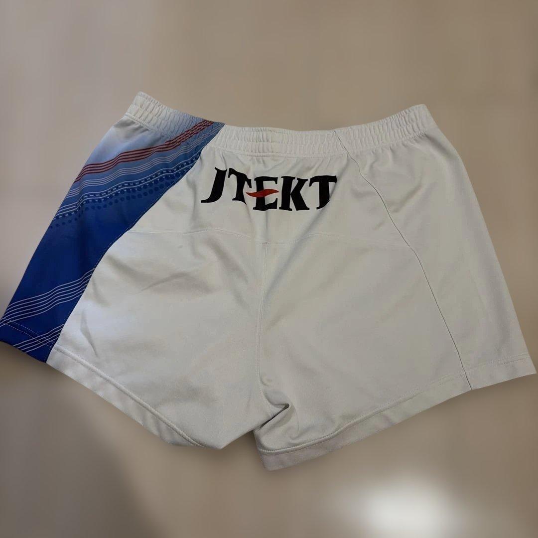 JTEKT バレーボール ゲームパンツ 青×白 全国　国体　Vリーグ