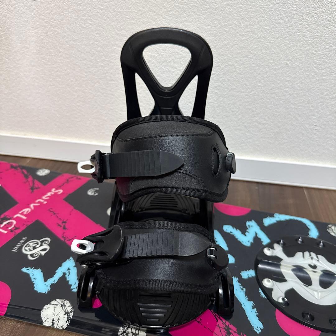 超美品 Swivel キッズ スノーボード ＆ ビンディングセット 120cm