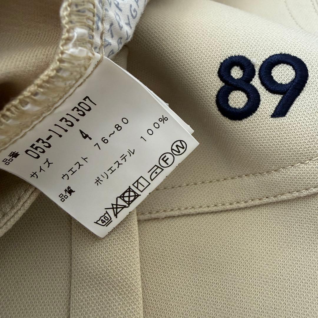 パーリーゲイツ　エッセンシャル　パンツ　モカ　M〜L相当　ベージュ　4