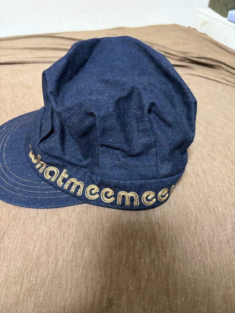WMMW 吉田美和　デニム生地　キャスケット帽　藍色