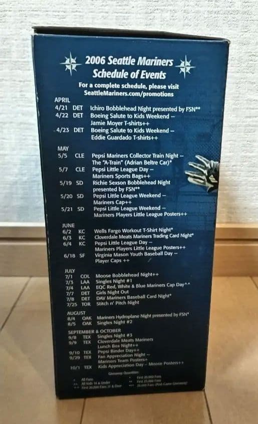 イチロー ボブルヘッド シアトル・マリナーズ 2006年スタジアム限定配布品