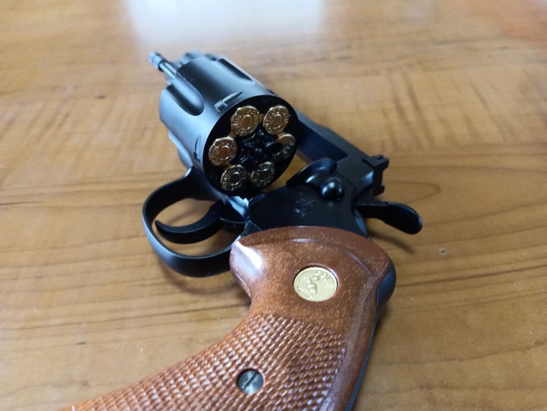 タナカ　コルトパイソン357マグナム　Rモデルガスガン　イーストAホルスター付