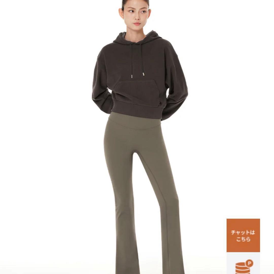 アンダール　裏起毛シャロンフレアレギンス