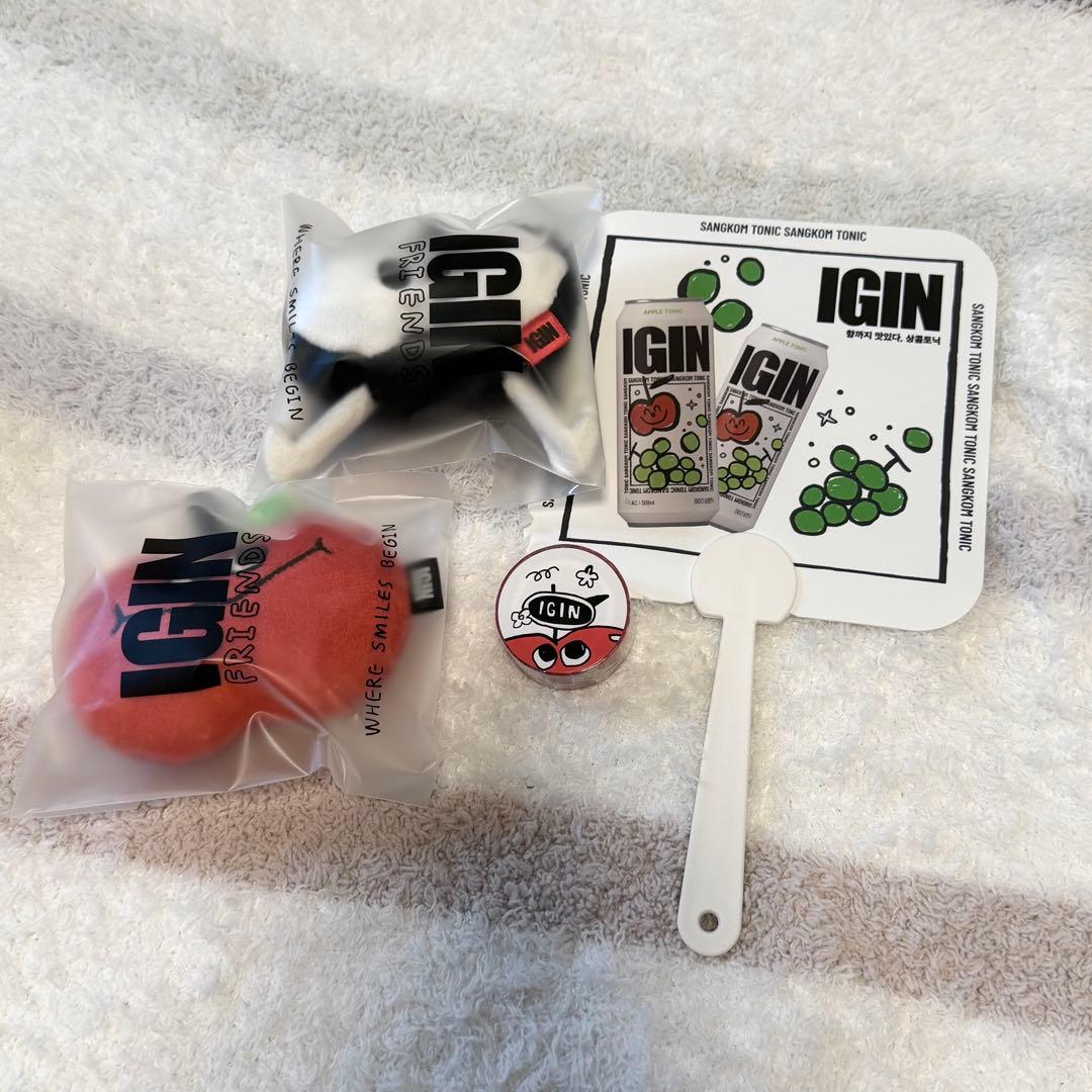 JIN / IGIN APPURI KEYRING + マスキングテープ&うちわ