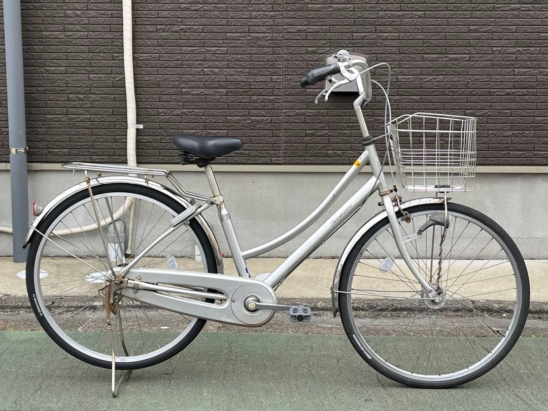 F*r様 〓中古LEDオートライト自転車★26インチ★シルバー★※注※配達地域限