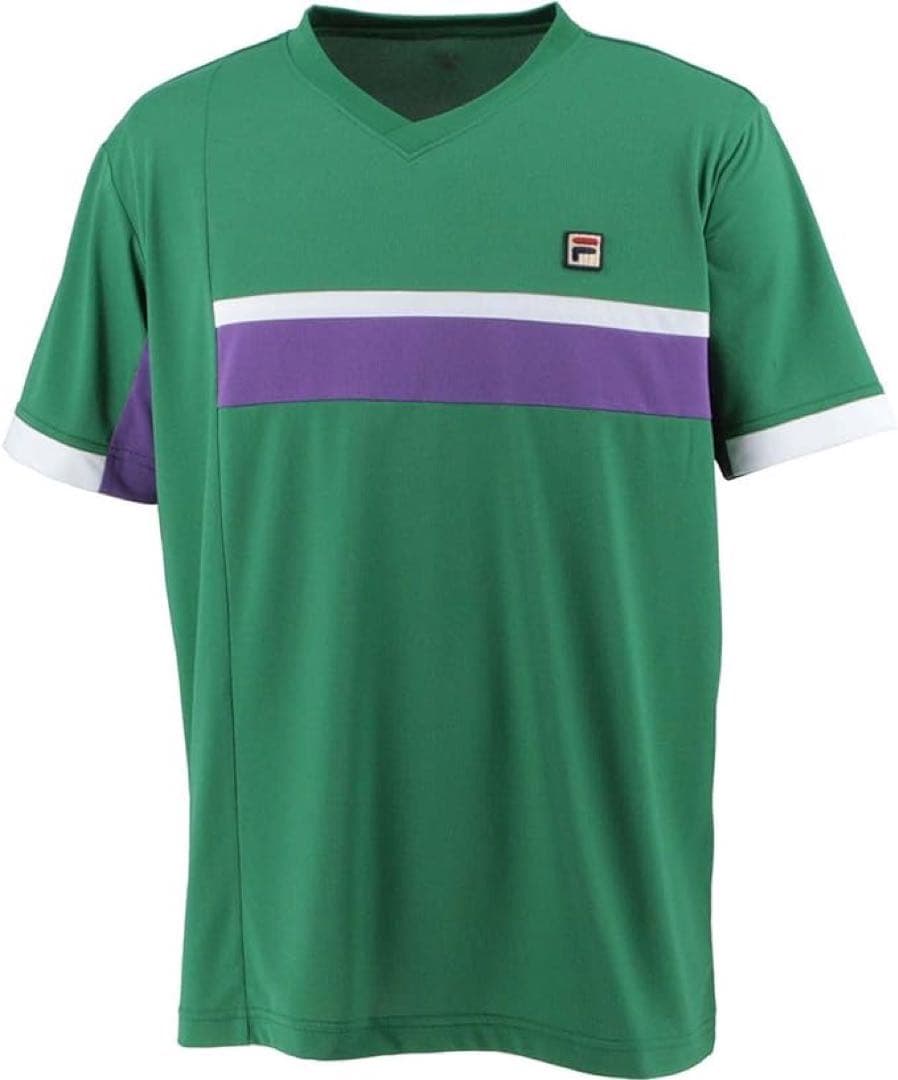 FILA フィラ テニスウェア 半袖Tシャツ VM5603グリーン メンズM新品