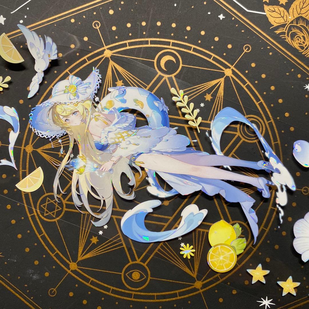 【9164】海外　マステ　中古巻　貝殻光マスキングテープ　人物系　女の子